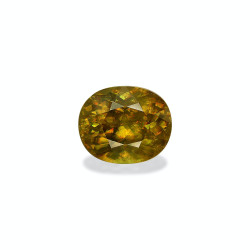 Sphene ovale snit Geel 14.66 karaat