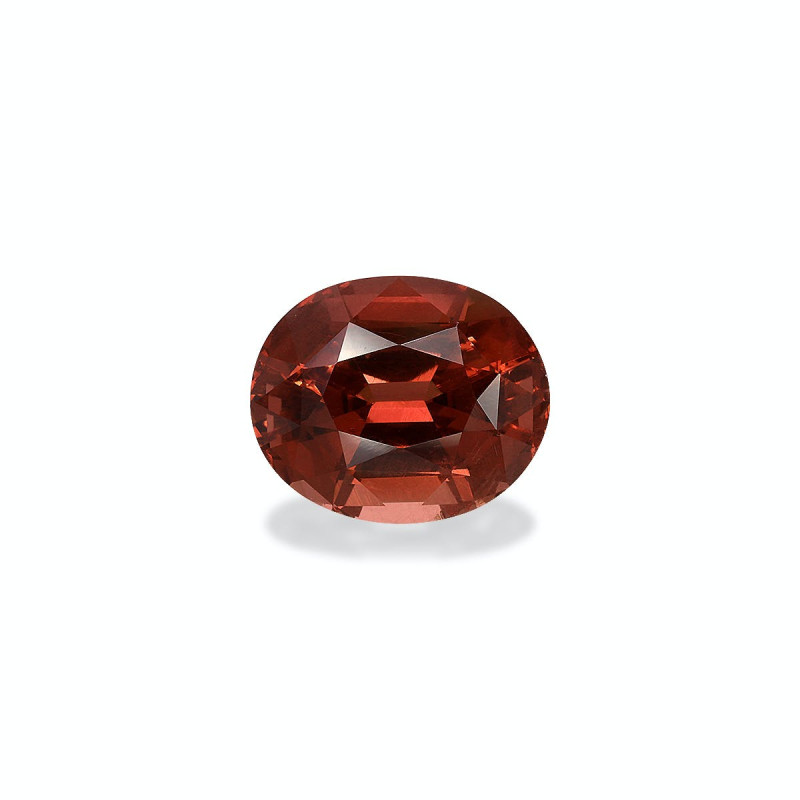 OVAL-cut Malaya Garnet Scarlet Red 7.71 carats