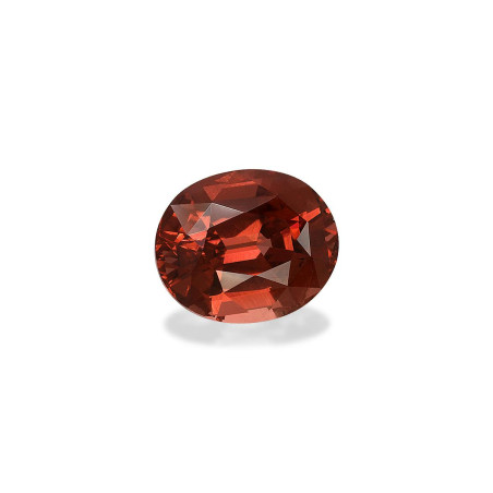 Malaya-Granat lengte OVAL Scharlachrot 7.71 karaten