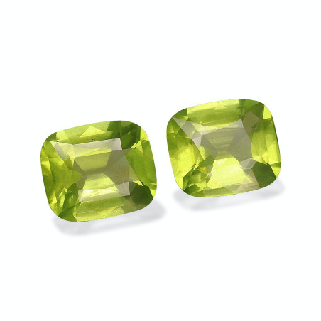 Peridot lengte KISSEN Limettengrün 7.57 karaten