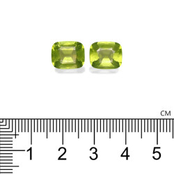 Kussen geslepen Peridot Lime Green 7.57 karaat