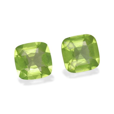 Peridot lengte KISSEN Limettengrün 4.22 karaten