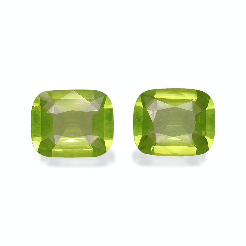 CUSHION-cut Peridot Lime Green 6.92 carats