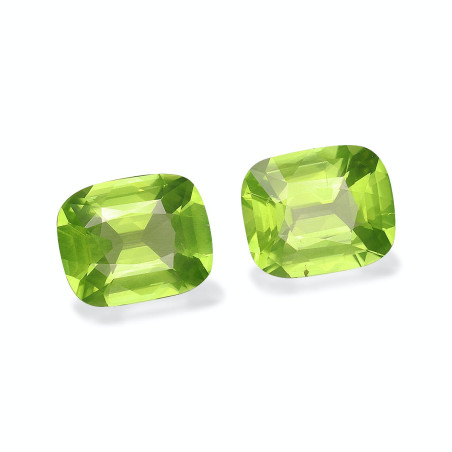 Peridot lengte KISSEN Limettengrün 7.29 karaten