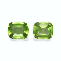 CUSHION-cut Peridot Lime...