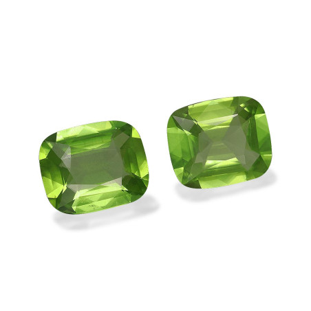 Peridot lengte KISSEN Limettengrün 7.07 karaten