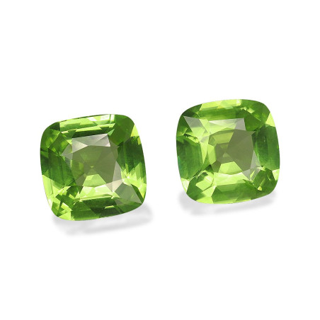 橄榄石 taille 靠垫 青柠绿 6.04 carats