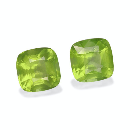 橄榄石 taille 靠垫 青柠绿 5.20 carats
