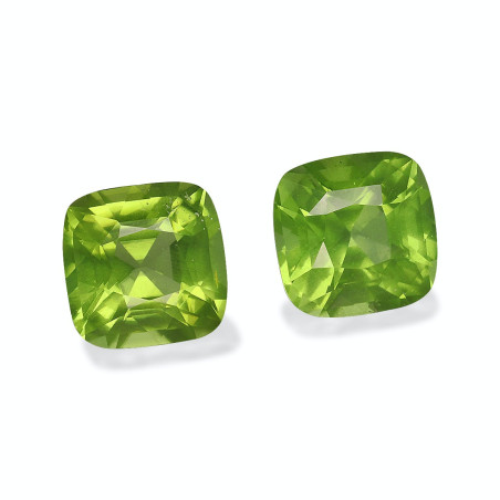 橄榄石 taille 靠垫 青柠绿 6.93 carats