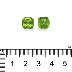Kussen geslepen Peridot Lime Green 6.93 karaat