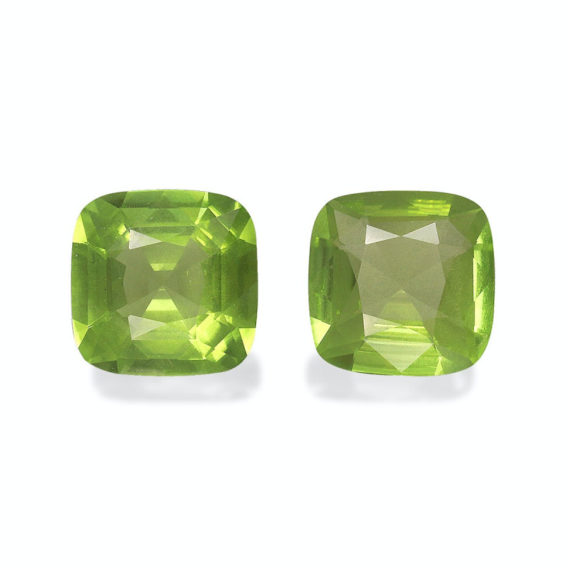 CUSHION-cut Peridot Lime Green 5.82 carats