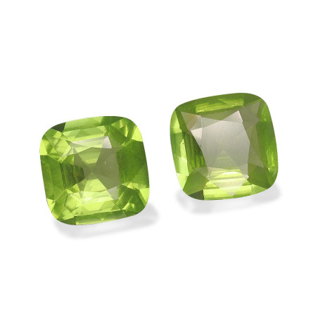 橄榄石 taille 靠垫 青柠绿 5.82 carats