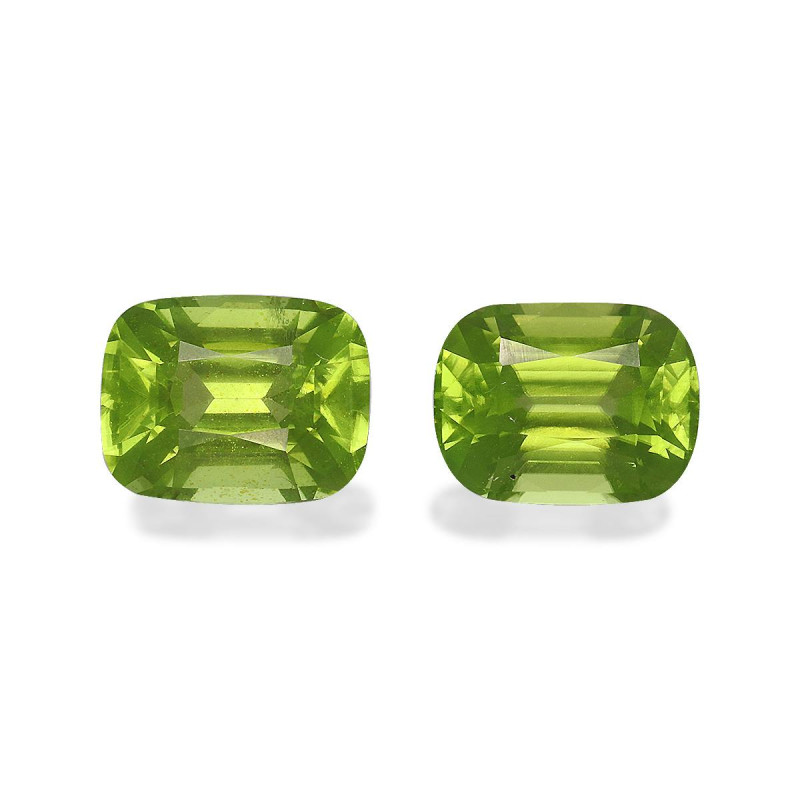 CUSHION-cut Peridot Lime Green 5.55 carats