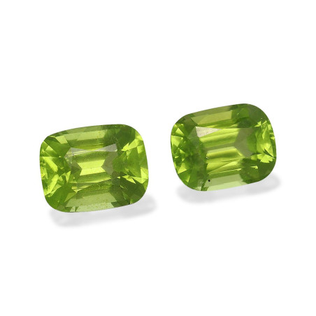 橄榄石 taille 靠垫 青柠绿 5.55 carats