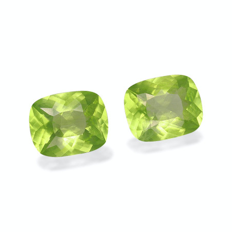 橄榄石 taille 靠垫 青柠绿 5.71 carats