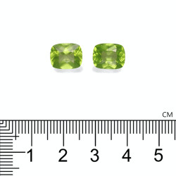 Kussen geslepen Peridot Lime Green 6.09 karaat