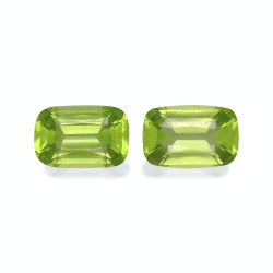 Kussen geslepen Peridot Lime Green 5.75 karaat
