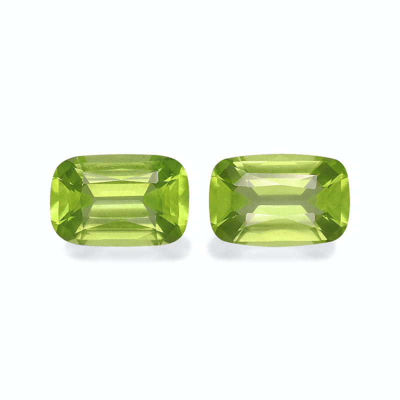 CUSHION-cut Peridot Lime Green 5.75 carats