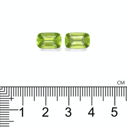Kussen geslepen Peridot Lime Green 5.75 karaat