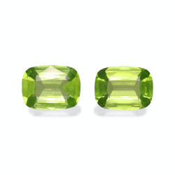 CUSHION-cut Peridot Lime...