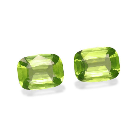 CUSHION-cut Peridot Lime Green 6.12 carats