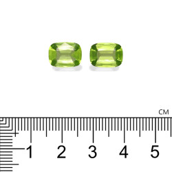 Kussen geslepen Peridot Lime Green 6.12 karaat