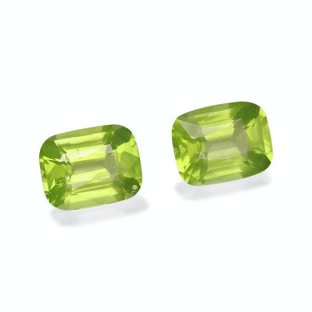 橄榄石 taille 靠垫 青柠绿 6.34 carats