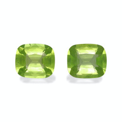 Kussen geslepen Peridot Lime Green 5.25 karaat