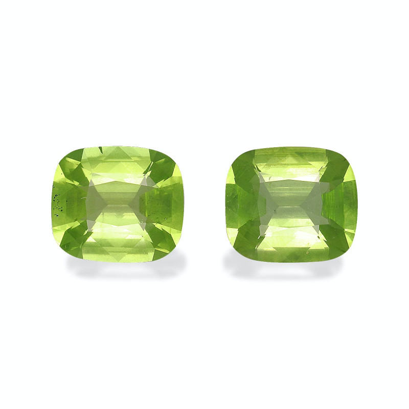 CUSHION-cut Peridot Lime Green 5.25 carats