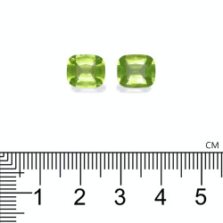 Kussen geslepen Peridot Lime Green 5.25 karaat