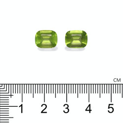 Kussen geslepen Peridot Lime Green 5.84 karaat