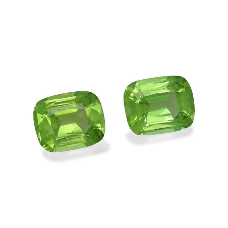 橄榄石 taille 靠垫 绿色 6.03 carats
