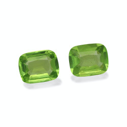 Peridot kussenmaat Pistachegroen 6.82 karaat