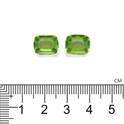 Peridot kussenmaat Pistachegroen 6.82 karaat