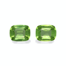 Peridot kussenmaat Pistachegroen 5.54 karaat