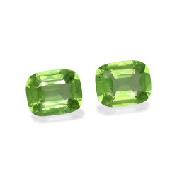 Peridot kussenmaat Pistachegroen 5.54 karaat
