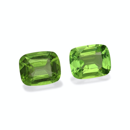 橄榄石 taille 靠垫 绿色 7.07 carats