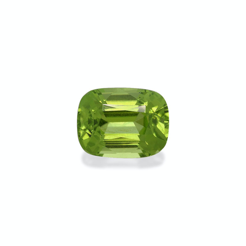 CUSHION-cut Peridot Pistachio Green 3.73 carats