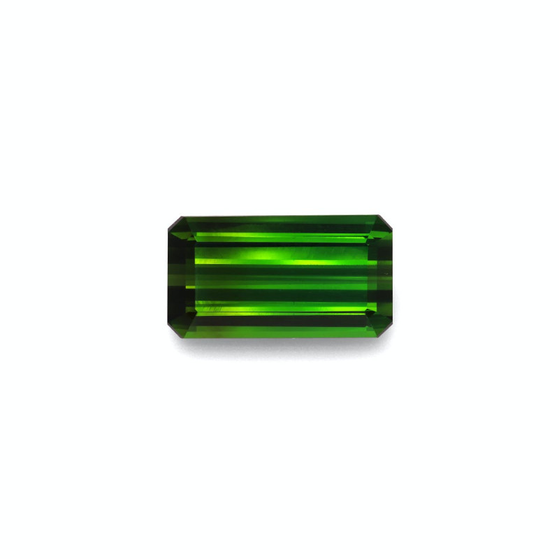 Tourmaline Verte taille RECTANGULARE Moss Green 19.75 carats