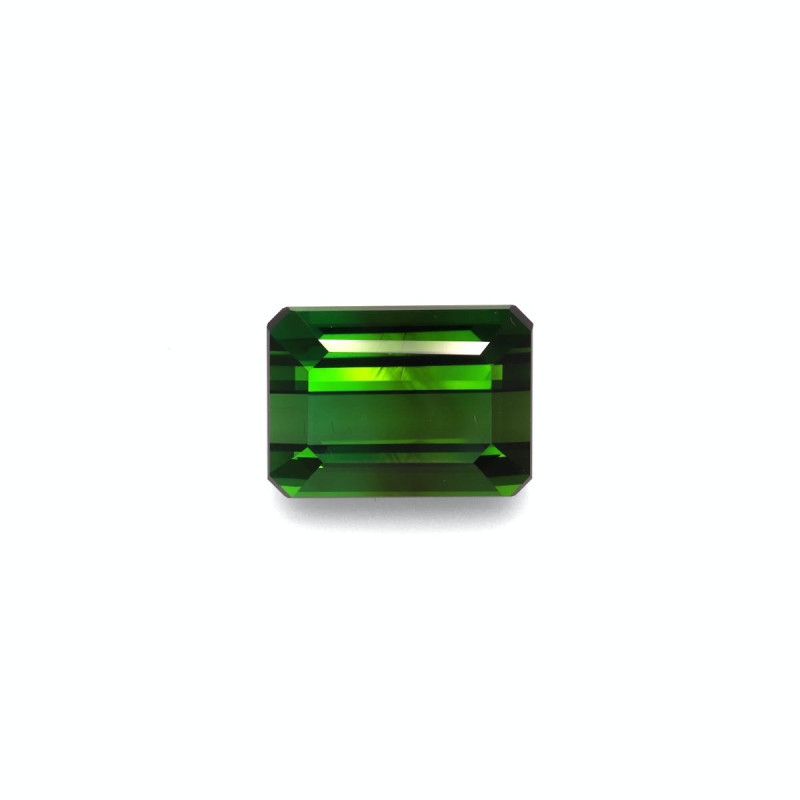 RECTANGULAR-cut Green Tourmaline Moss Green 18.94 carats