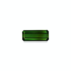 矩形切割的绿色电气石，重10.77克拉