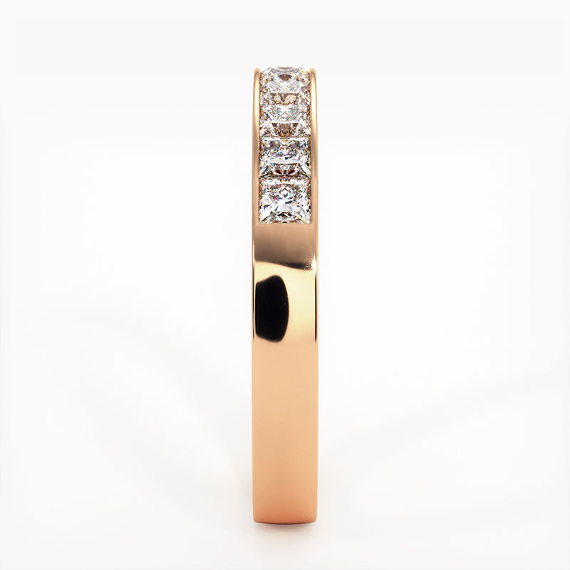 Demi Alliance Diamants Rail Platine1.00 Carat Demi Alliance Diamants Rail Platine1.00 Carat