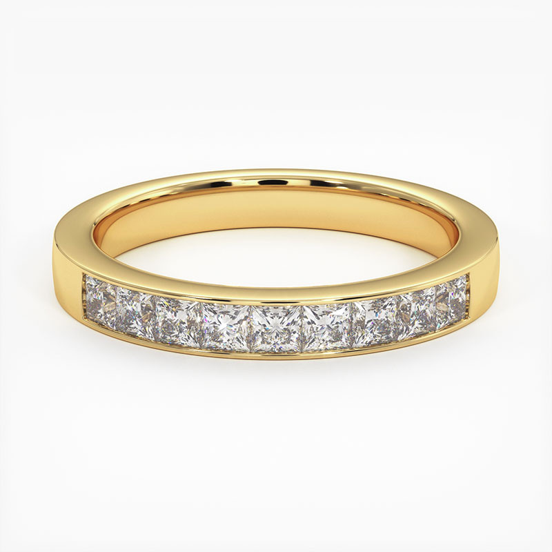 Demi Alliance Diamants Rail Platine1.00 Carat Demi Alliance Diamants Rail Platine1.00 Carat