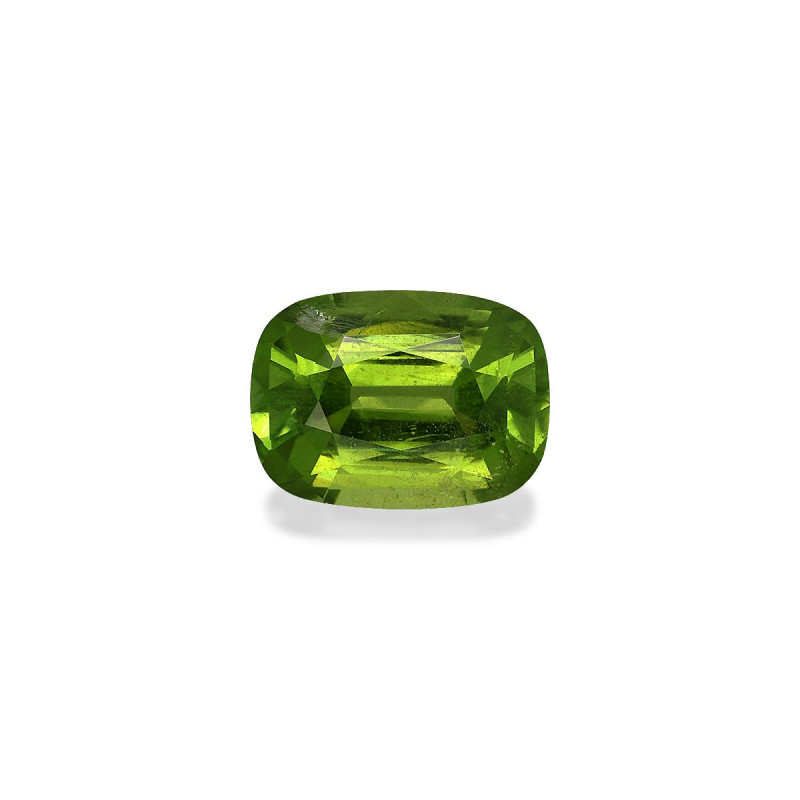 CUSHION-cut Peridot Lime Green 5.76 carats
