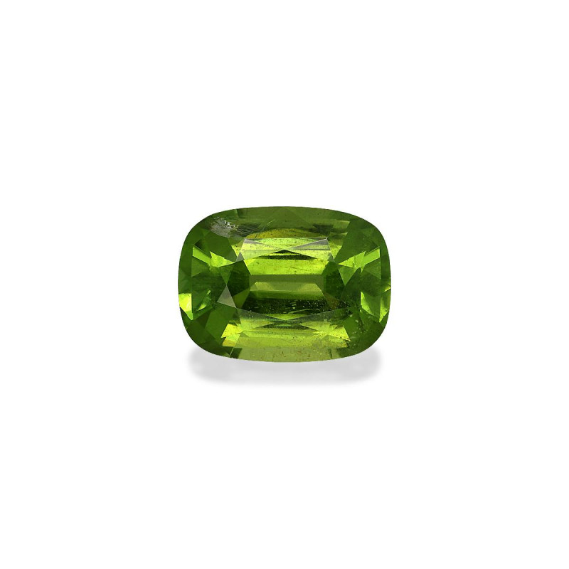 CUSHION-cut Peridot Lime Green 5.76 carats