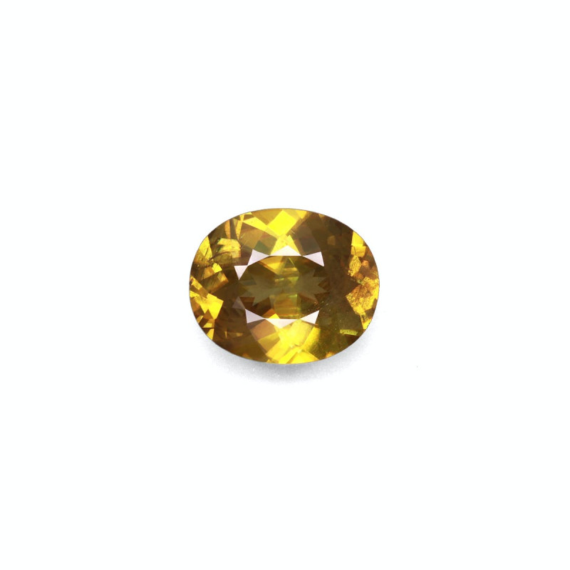 OVAL-cut Sphene Forest Green 3.60 carats