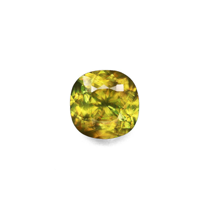 钛鈦矿 taille 靠垫 青柠绿 3.92 carats