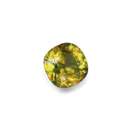 CUSHION-cut Sphene Lime Green 3.92 carats