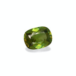 Sphene kussen geslepen Olijfgroen 12.12 karaat