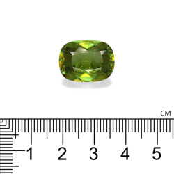 Sphene kussen geslepen Olijfgroen 12.12 karaat